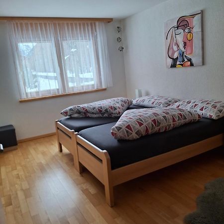 Aquarell Ferienwohnungen Saas-Grund Exterior foto
